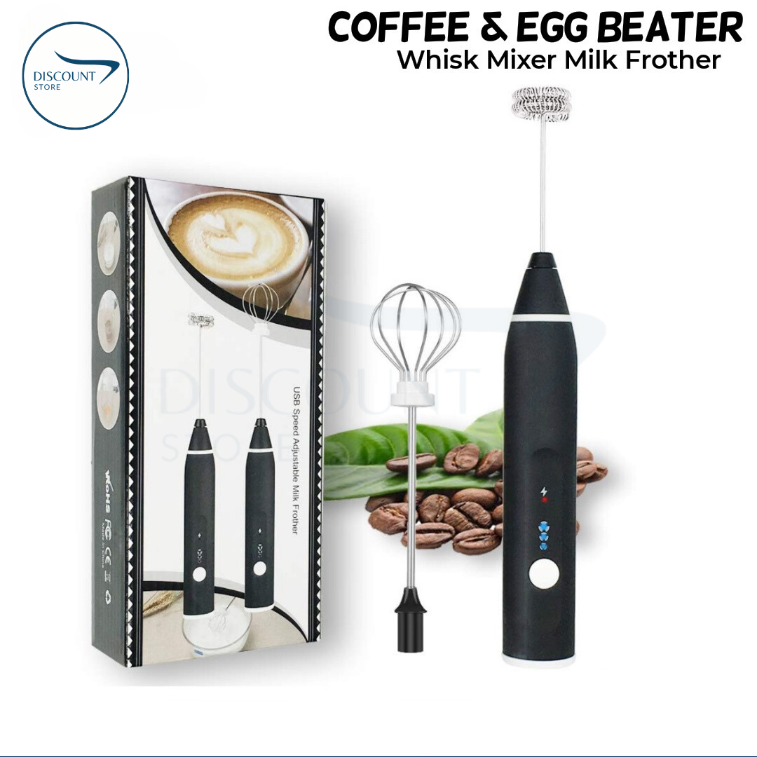 2 in 1 Rechargeable Electric Coffee Beater & Frother