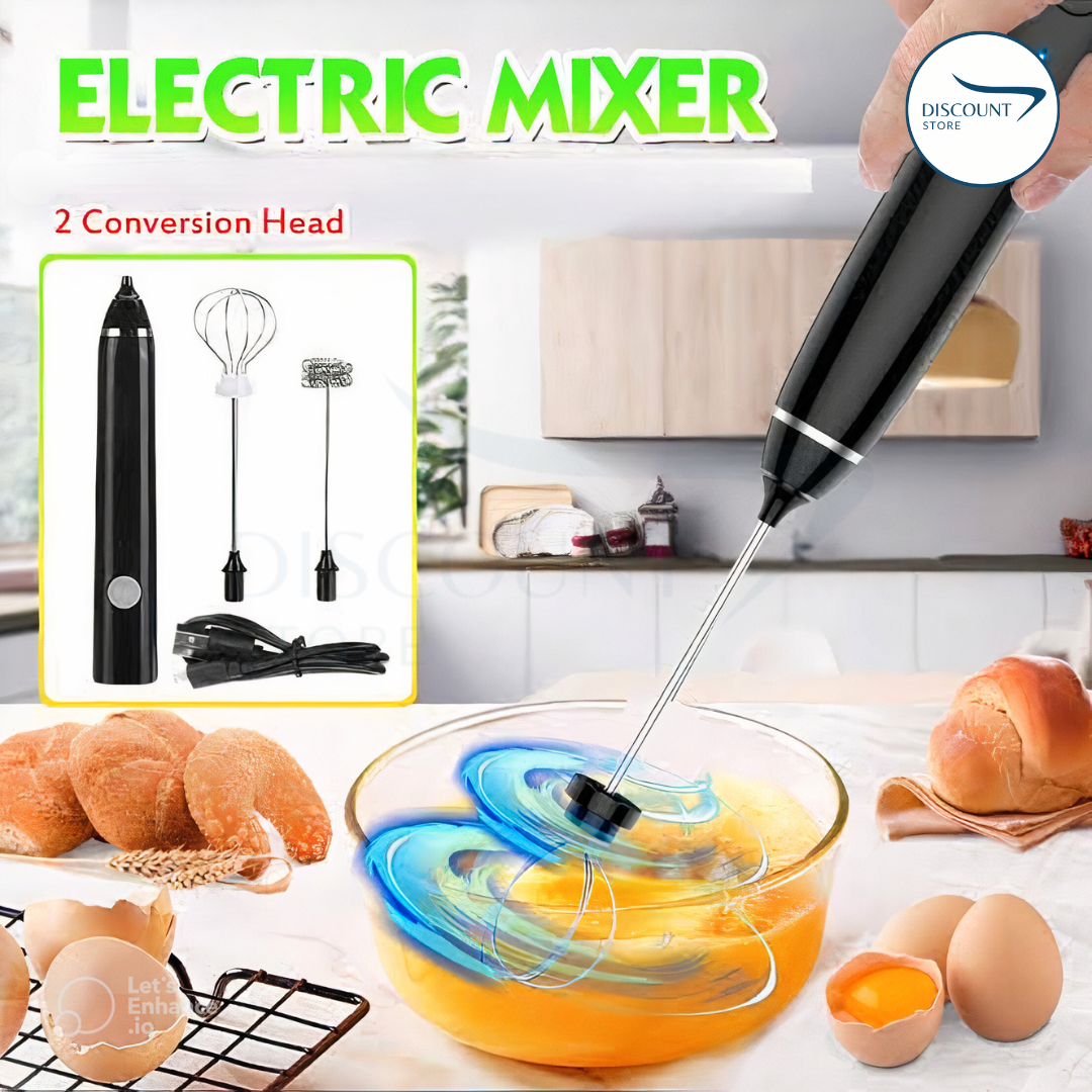 2 in 1 Rechargeable Electric Coffee Beater & Frother